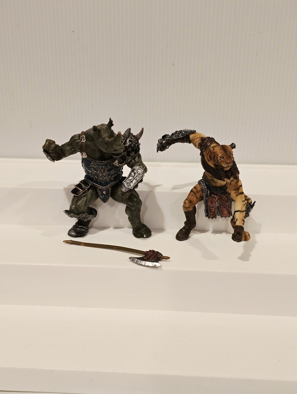 Papo Fantasy World Mutant Rhino and Tiger Figure Set